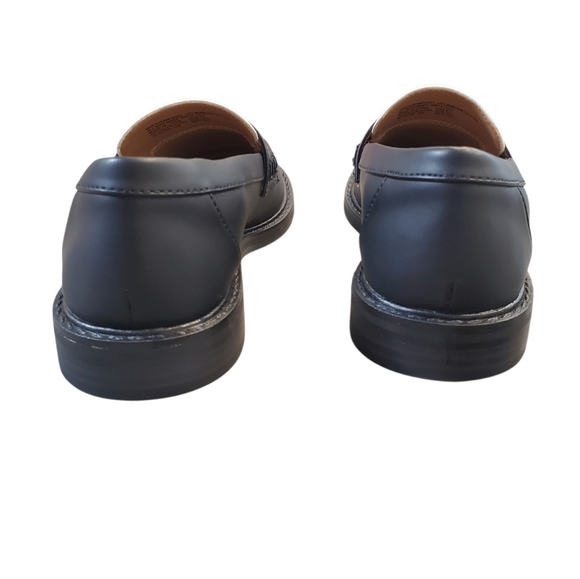 Free Assembly Loafers Womens 6.5 Black White Heart-Embellished Two-Tone Penny - Picture 6 of 11